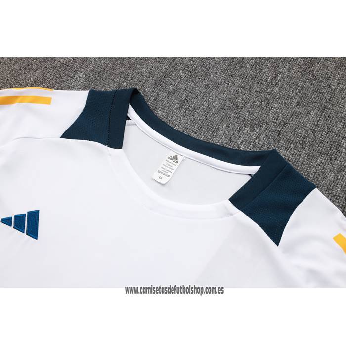 Chandal del Real Madrid 24-25 Manga Corta Blanco - Pantalon Corto